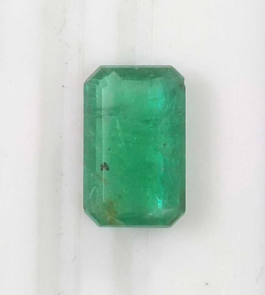 2.99ct GSI certified emerald cut Colombian emerald 