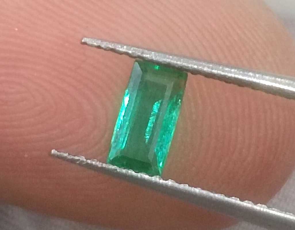 4.10ct medium to medium deep clean electric green loose Zambian emeralds