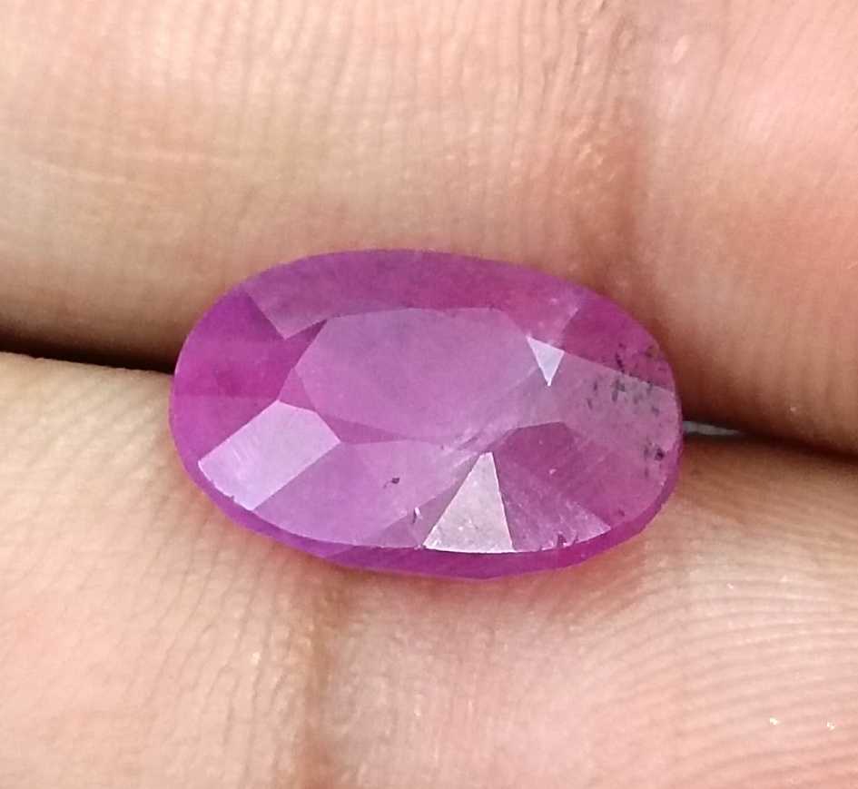 4.73ct Natural African ruby untreated oval cut loose gemstone 