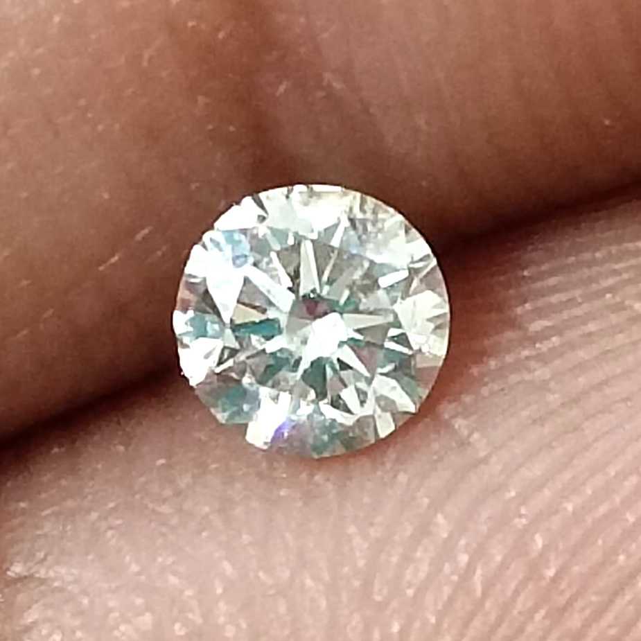 0.34ct G SI3 White diamond natural round brilliant cut loose stone /