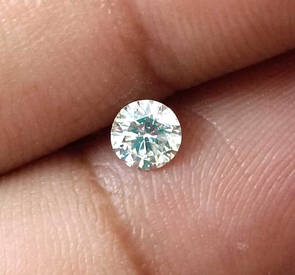 0.34ct G SI3 White diamond natural round brilliant cut loose stone 