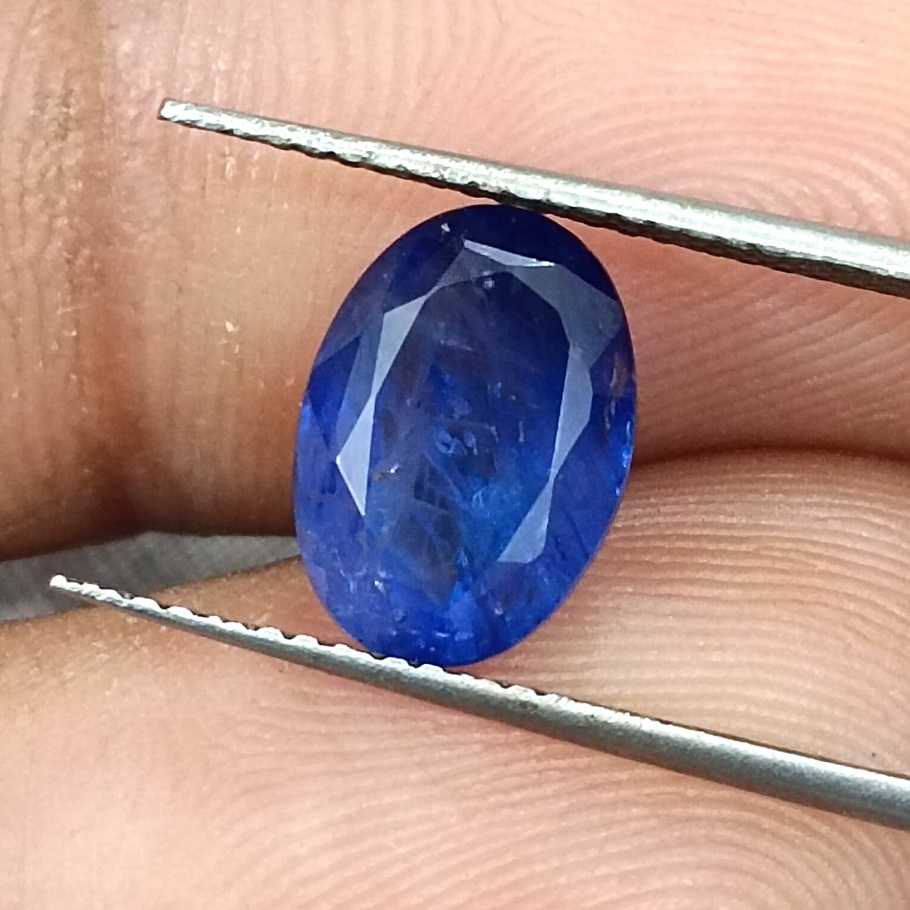 4.01ct natural royal blue Srilankan sapphire oval cut loose gemstone/