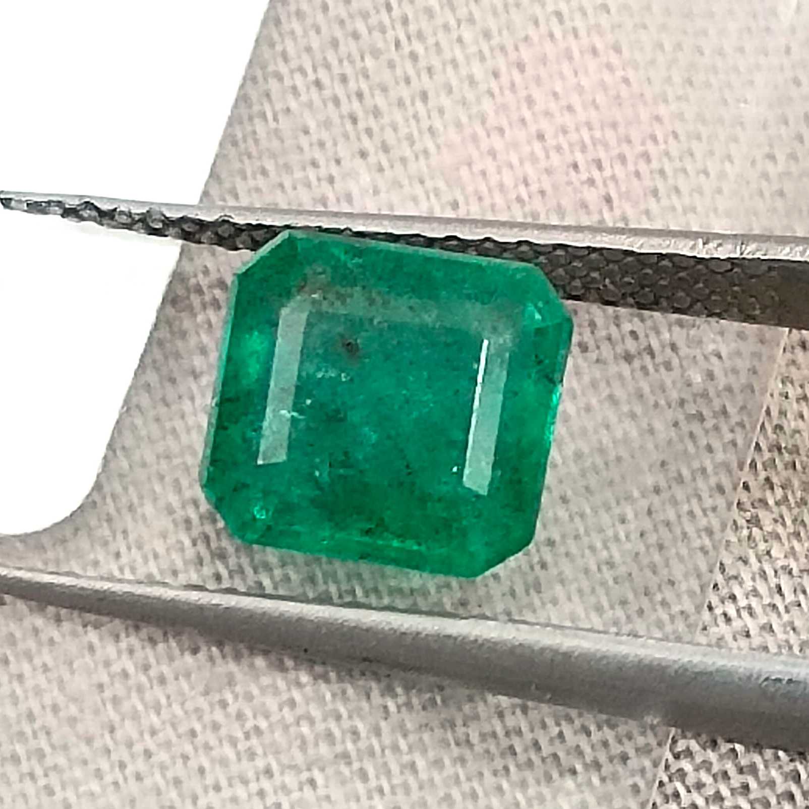 2.15ct GSI USA certified medium deep green Zambian emerald /