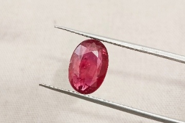 Natural certified African transparent ruby gem