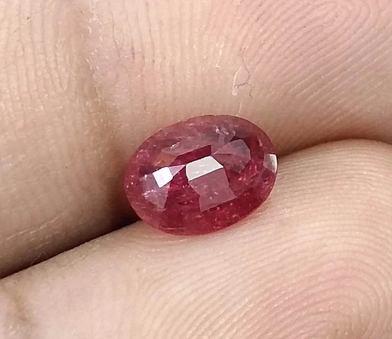 2.03ct Untreated natural ruby deep rasberry red SGL certified oval gemstone