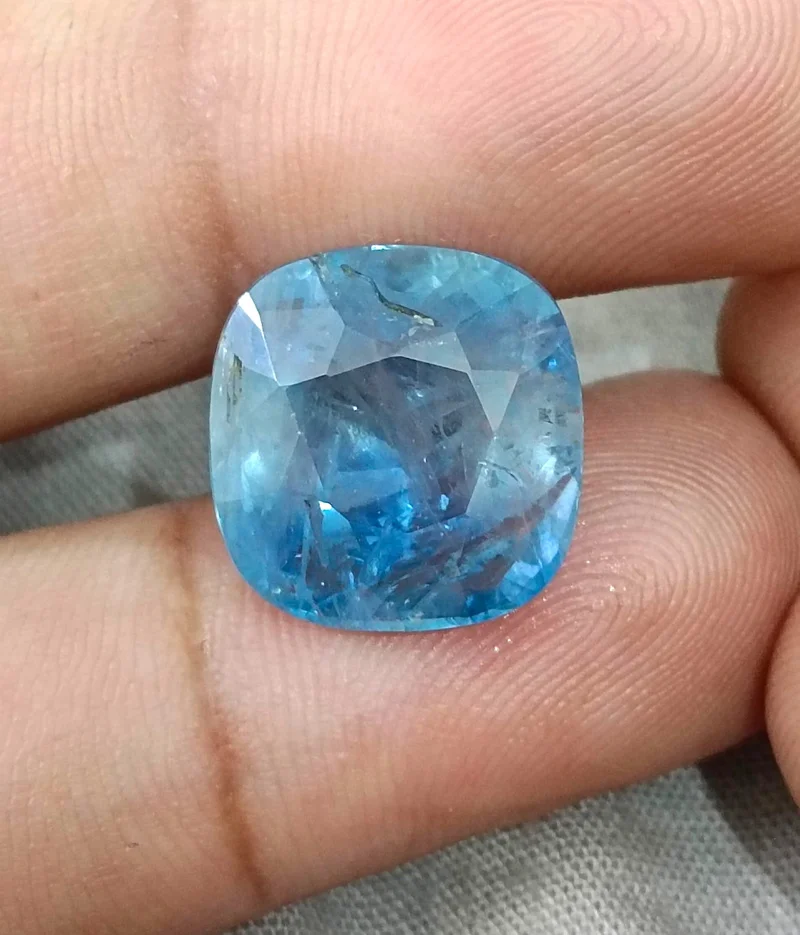 17.96ct Unheated Burmese blue sapphire natural certified cushion cut