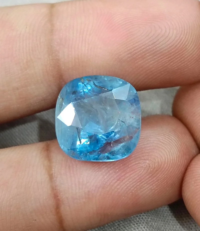 17.96ct Unheated Burmese blue sapphire natural certified cushion cut