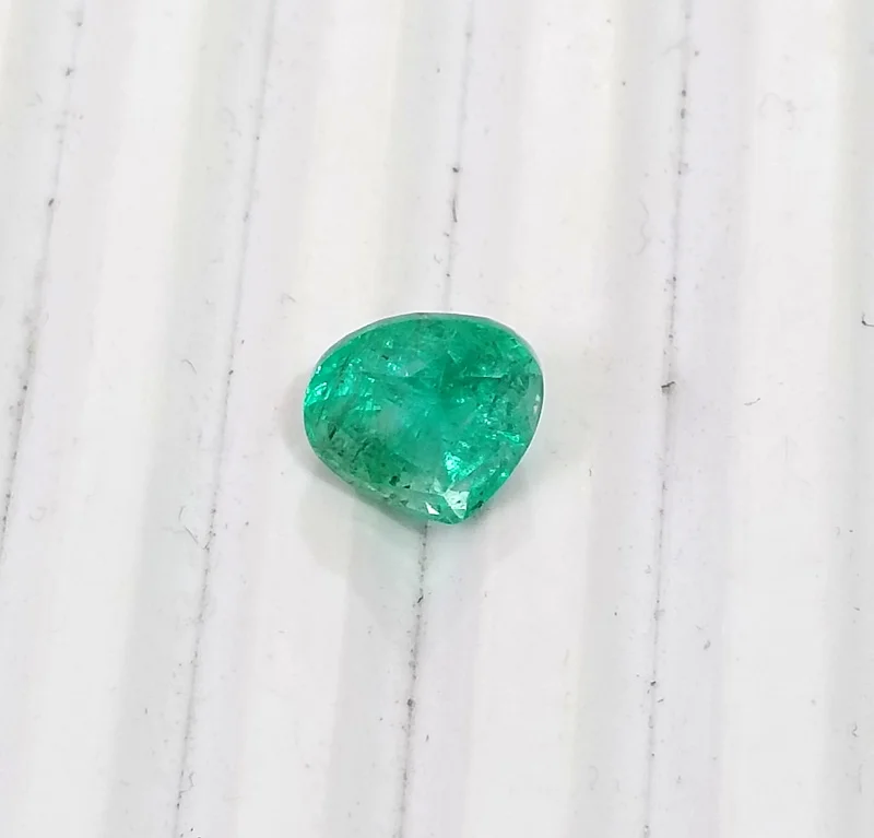 2.59ct Natural Colombian emerald medium green SGL certified pear cut stone