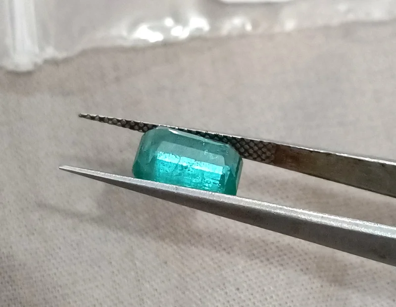 1.87ct Zambian Emerald SGL Certified Octagon Cut Natural Gemstone