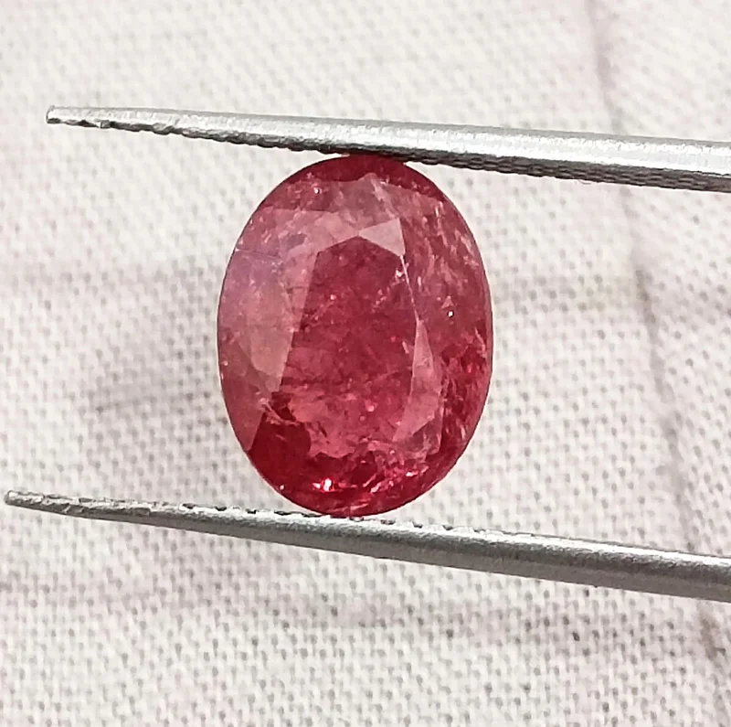2.09ct Untreated Ruby Deep Red SGL Certified Oval Gemstone/