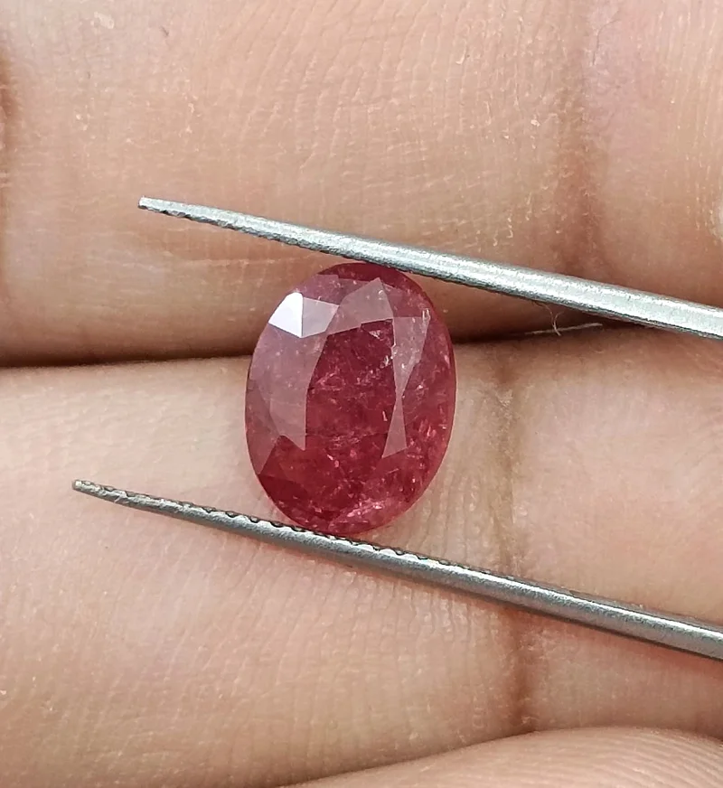 2.09ct Untreated Ruby Deep Red SGL Certified Oval Gemstone