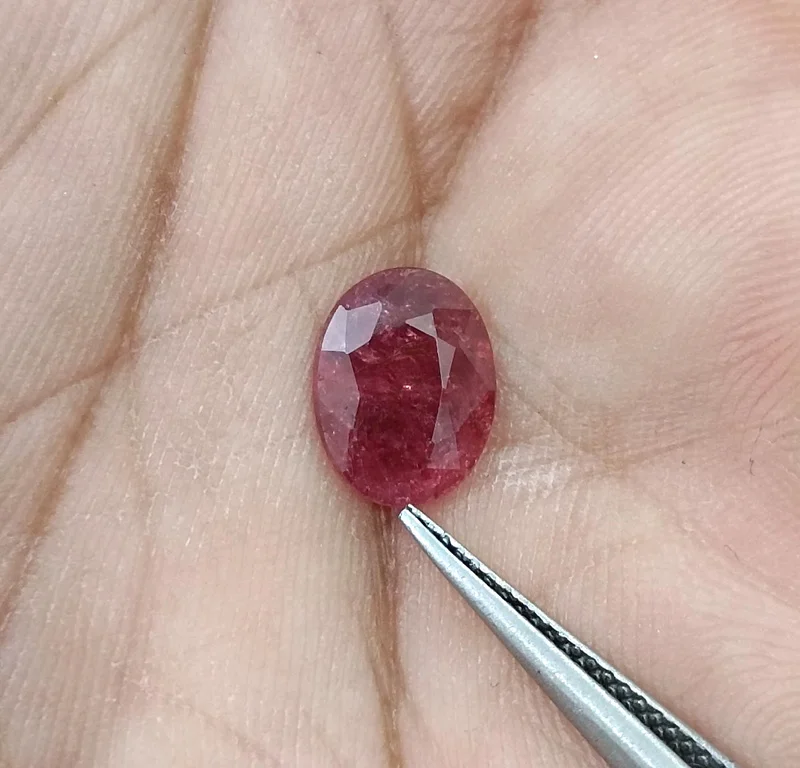 2.09ct Untreated Ruby Deep Red SGL Certified Oval Gemstone