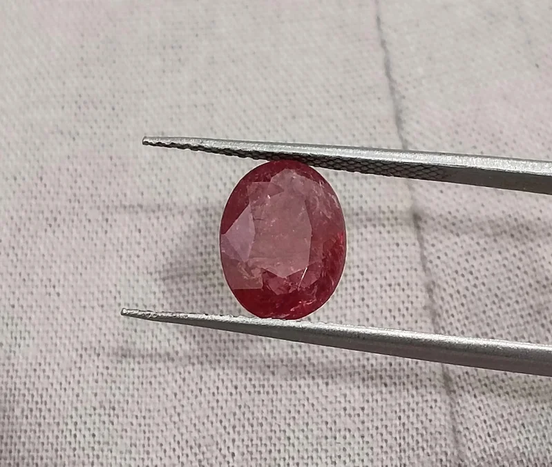 2.09ct Untreated Ruby Deep Red SGL Certified Oval Gemstone