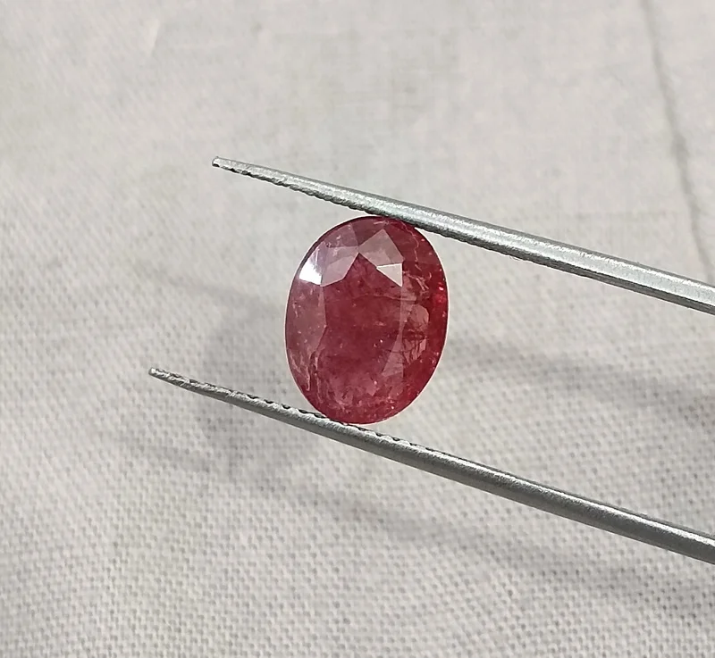 2.09ct Untreated Ruby Deep Red SGL Certified Oval Gemstone