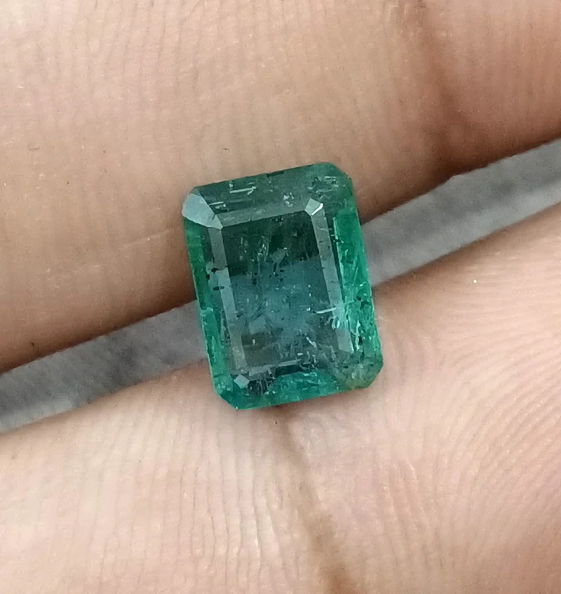 2.14ct Medium green natural emerald SGL certified octagon stone/