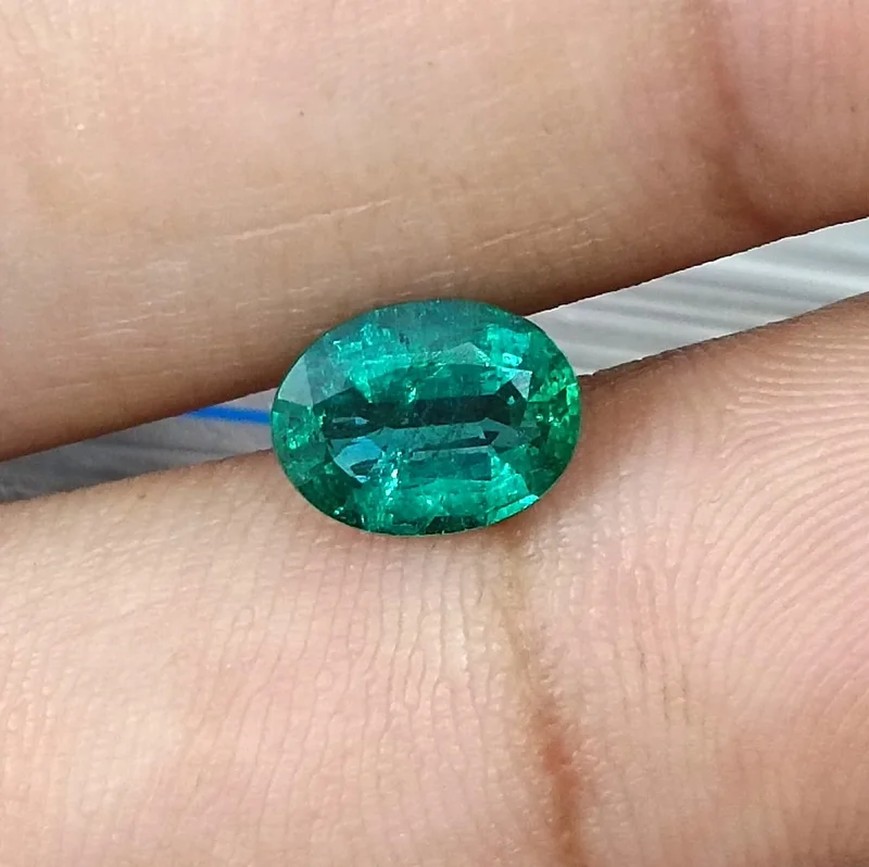 1.53ct SGL certified emerald natural bright medium deep green stone