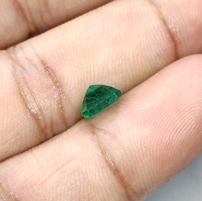 1.59ct Colombian emerald medium deep green natural octagon cut stone