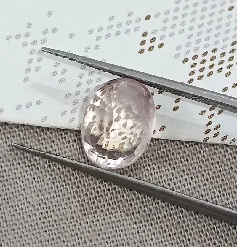 3.71ct Untreated padparadscha sapphire IGI certified orangy pink gemstone