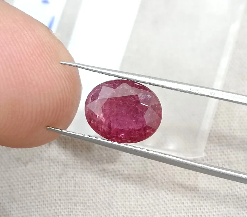 2.39cts Unheated ruby deep cherry red SGL certified gemstone