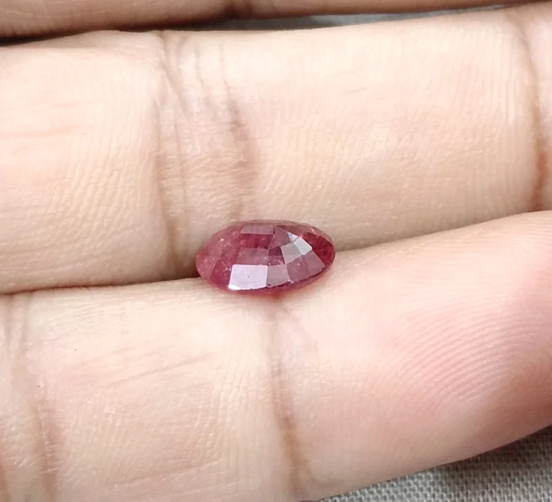 2.39cts Unheated ruby deep cherry red SGL certified gemstone