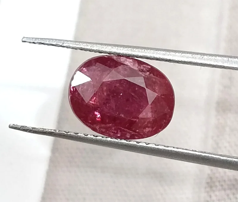 2.23ct Unheated ruby deep rasberry red SGL certified loose gemstone/