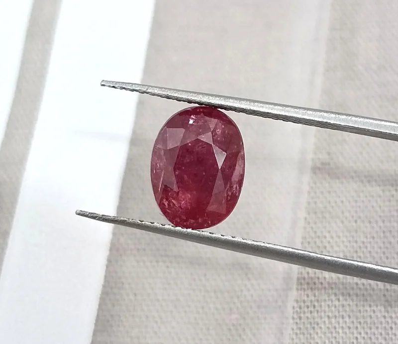 2.23ct Unheated ruby deep rasberry red SGL certified loose gemstone