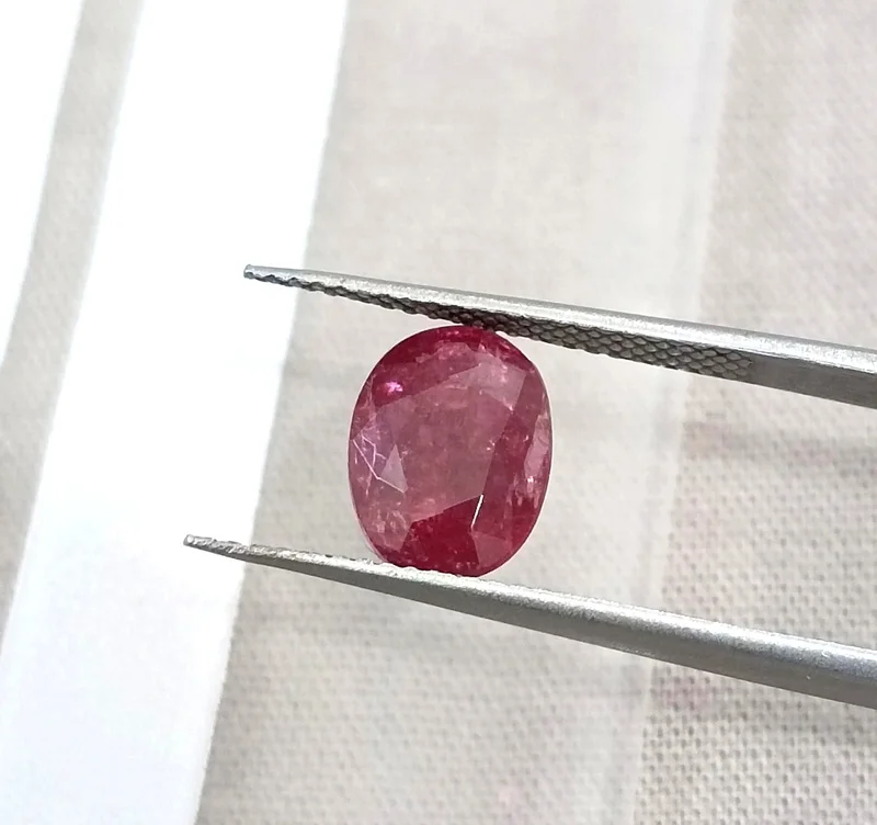 2.23ct Unheated ruby deep rasberry red SGL certified loose gemstone