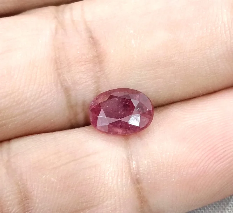 2.23ct Unheated ruby deep rasberry red SGL certified loose gemstone