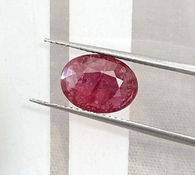 2.19ct Untreated ruby Mozambique deep cranberry red certified gem/