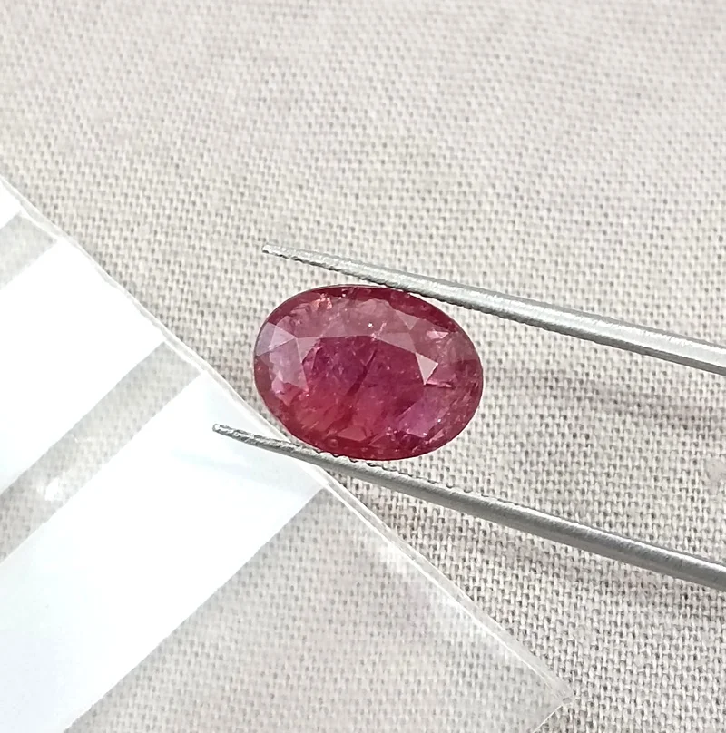 2.19ct Untreated ruby Mozambique deep cranberry red certified gem