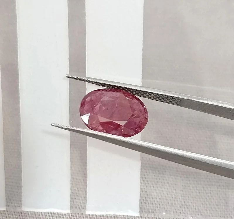 2.19ct Untreated ruby Mozambique deep cranberry red certified gem