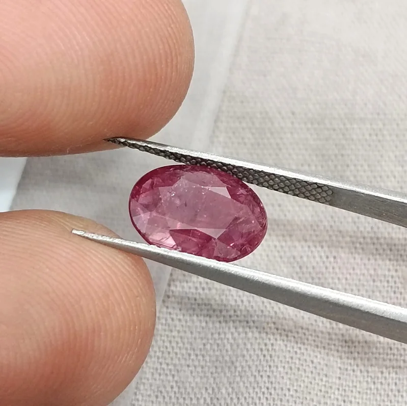 2.19ct Untreated ruby Mozambique deep cranberry red certified gem