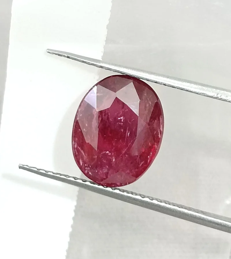 3.23cts Untreated Natural Deep Ruby Red Mozambique SGL certified gemstone/