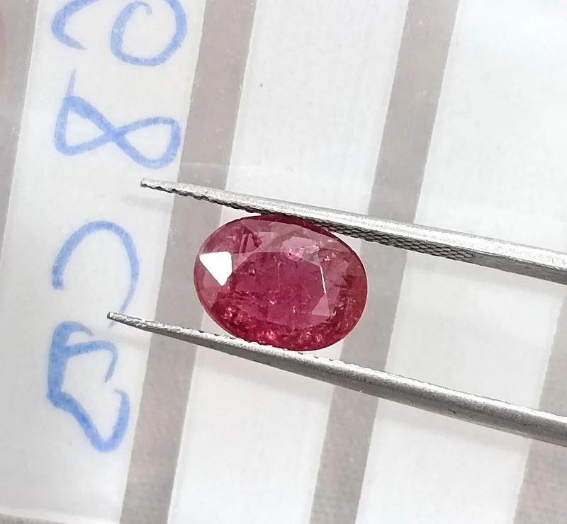 1.68cts Untreated Natural Ruby Cherry Red Mozambique SGL Certified Gemstone