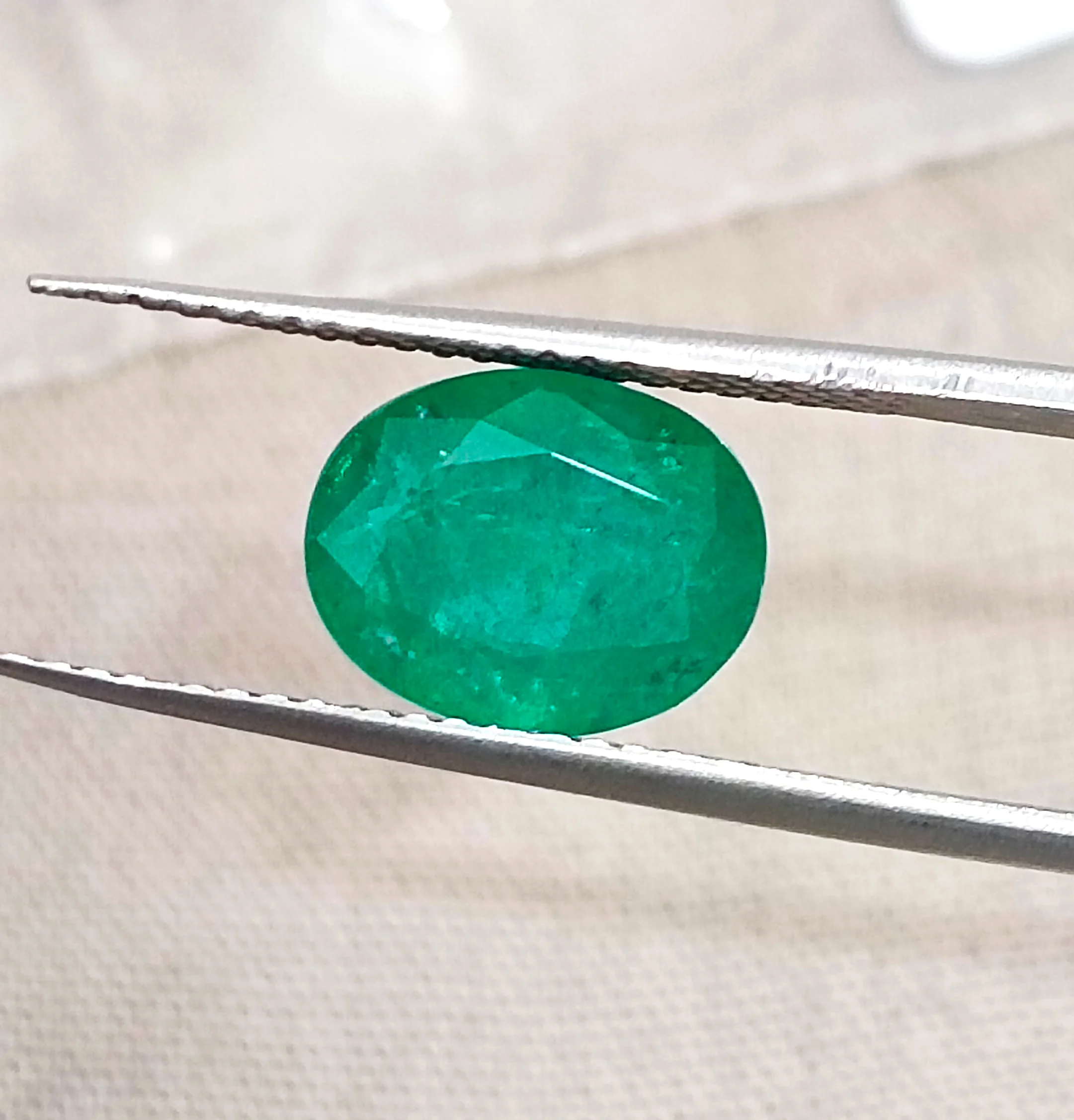 2.30ct Deep velvet green natural emerald Zambia SGL certified/