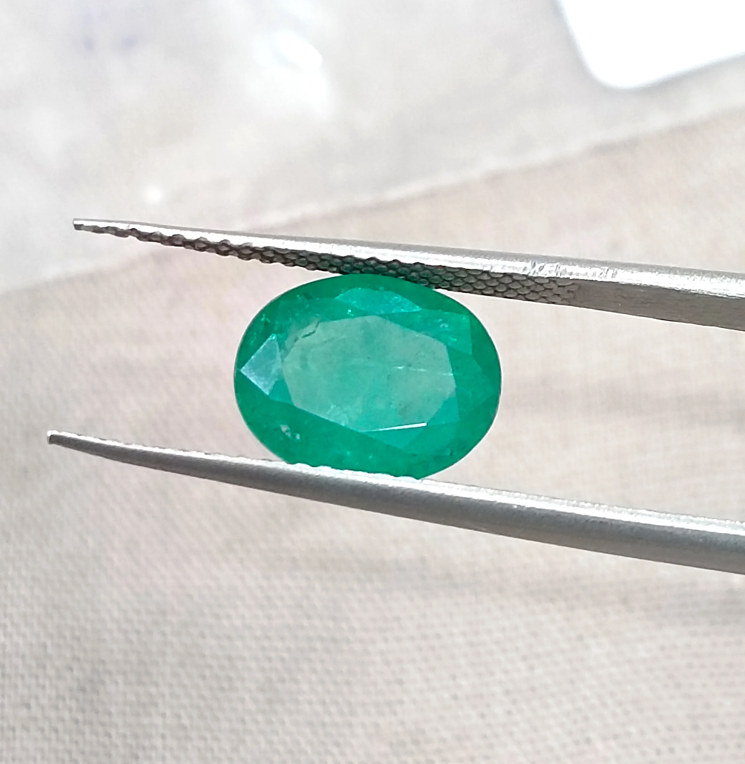 2.30ct Deep velvet green natural emerald Zambia SGL certified