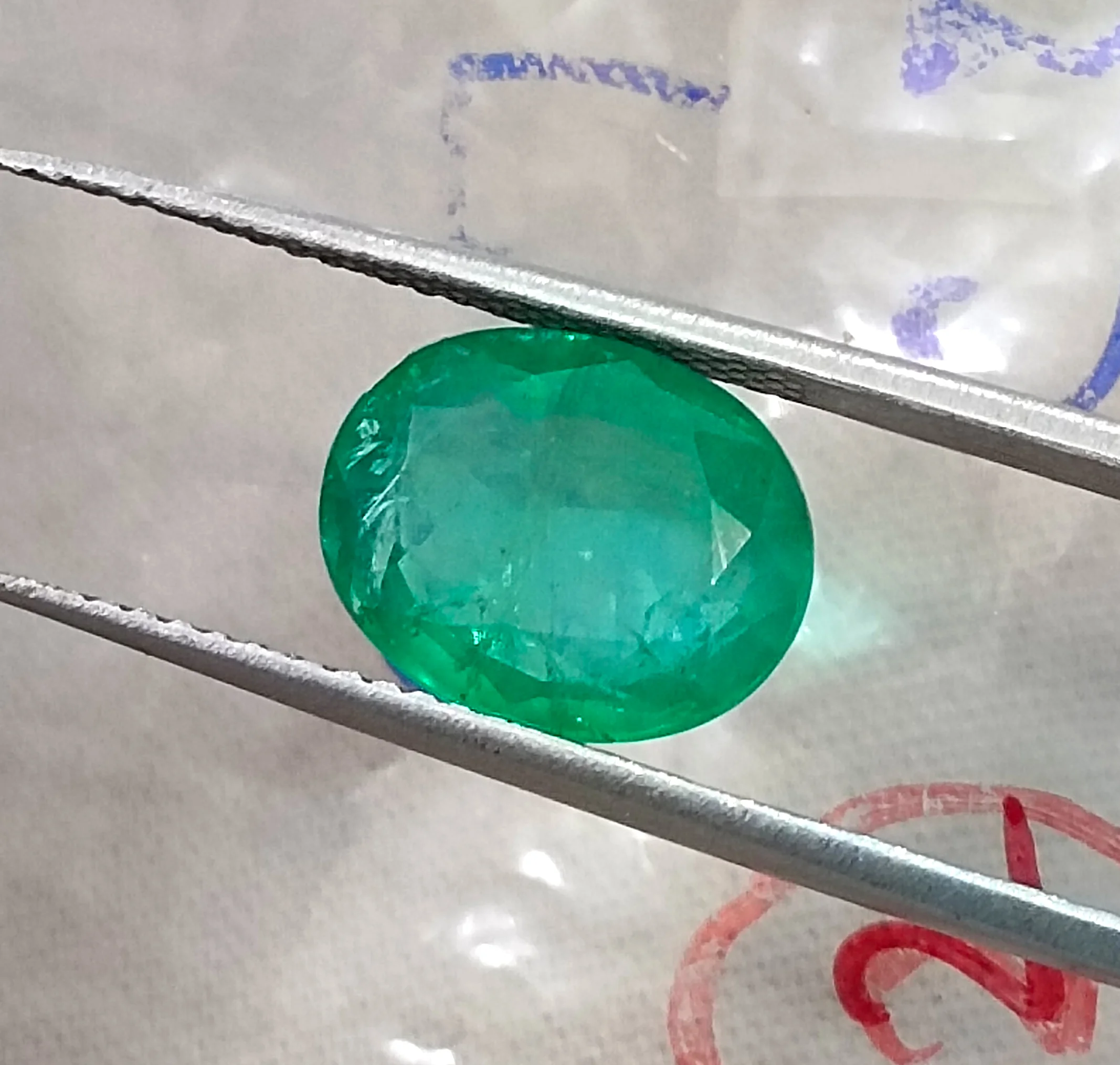 2.72ct Natural emerald medium deep spring green SGL certified stone/