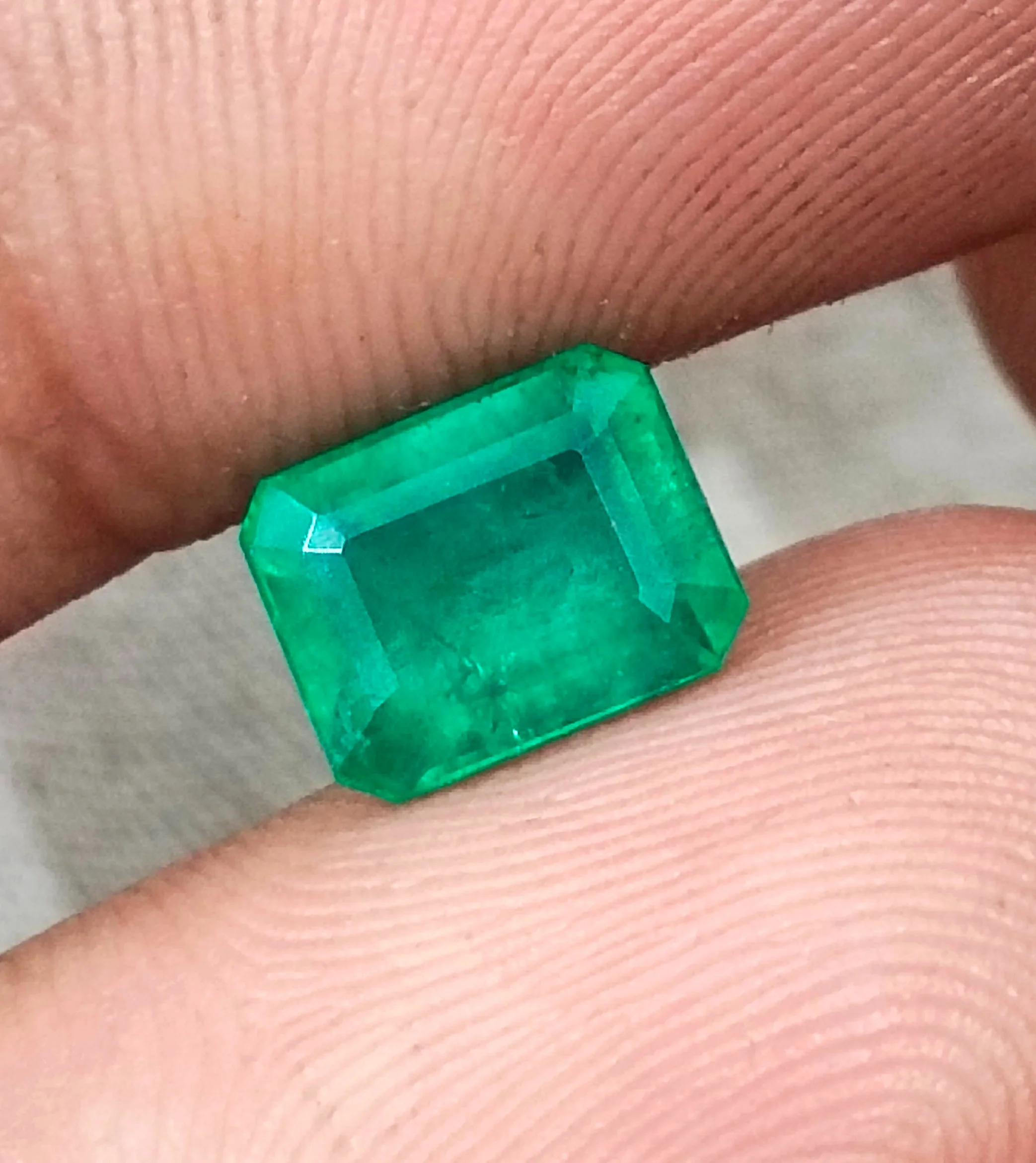 2.12ct Natural Panjshir emerald medium velvet green Octagon SGL certified