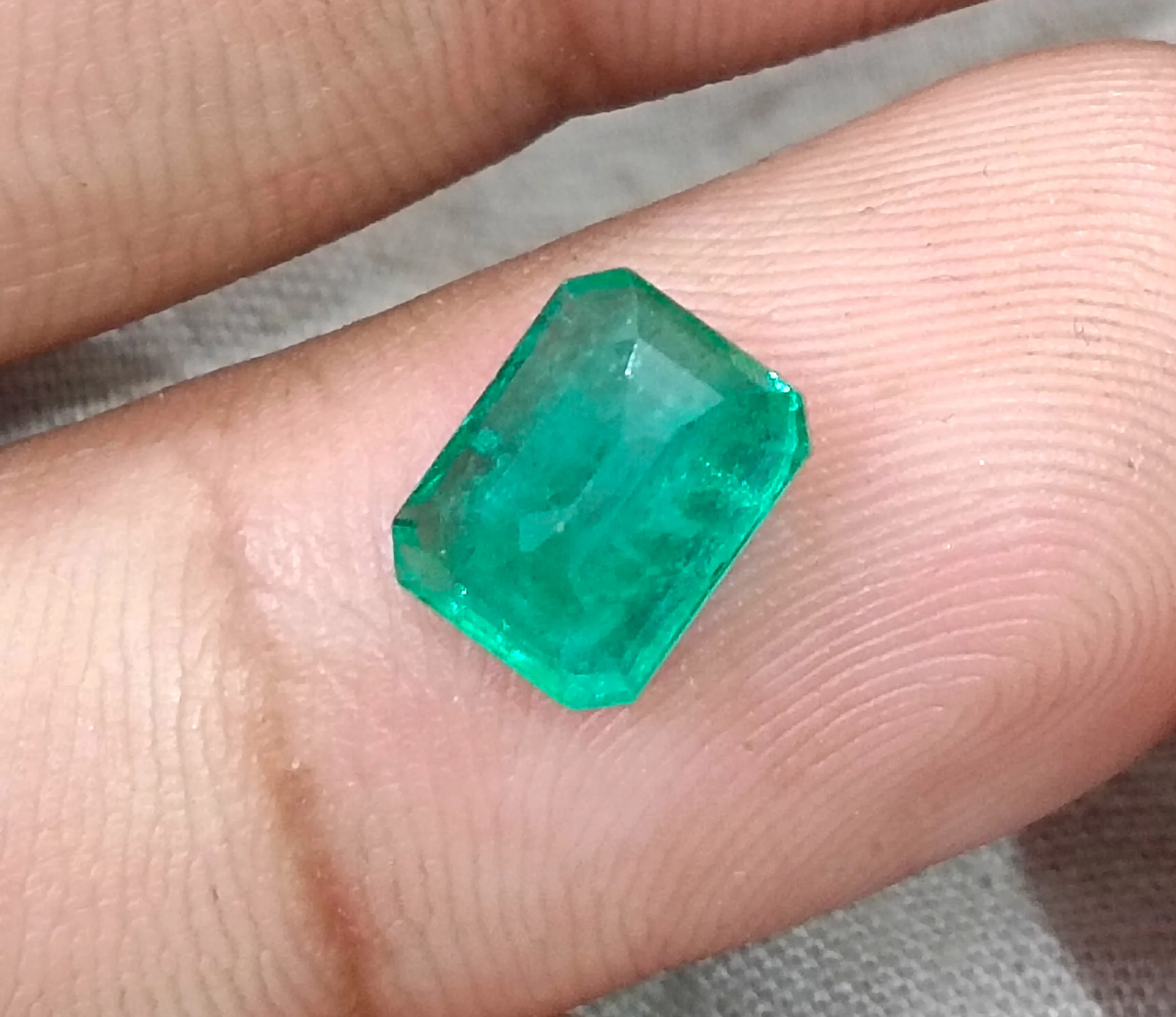 2.12ct Natural Panjshir emerald medium velvet green Octagon SGL certified