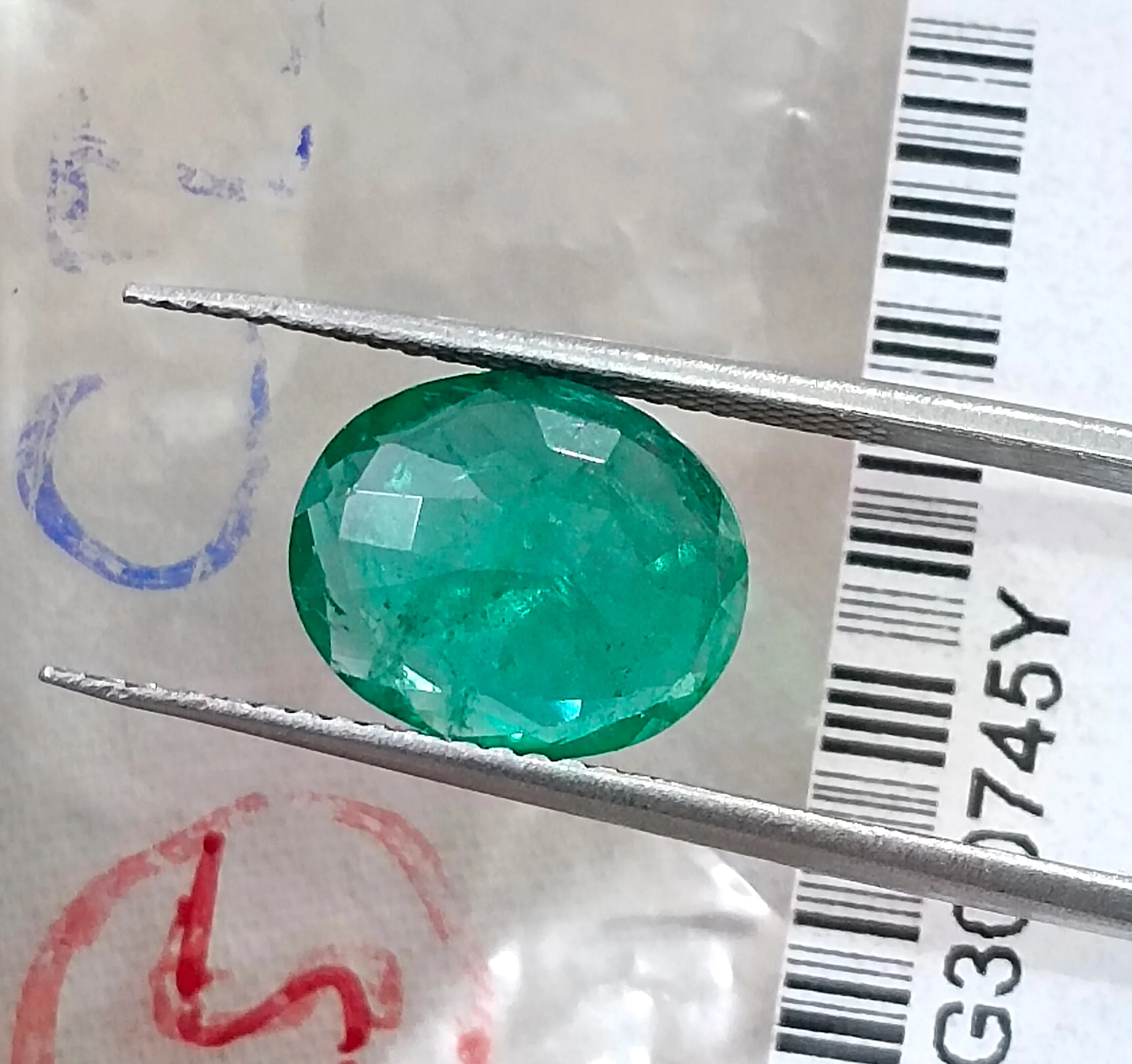 2.55ct Natural emerald alpine green oval SGL certified stone